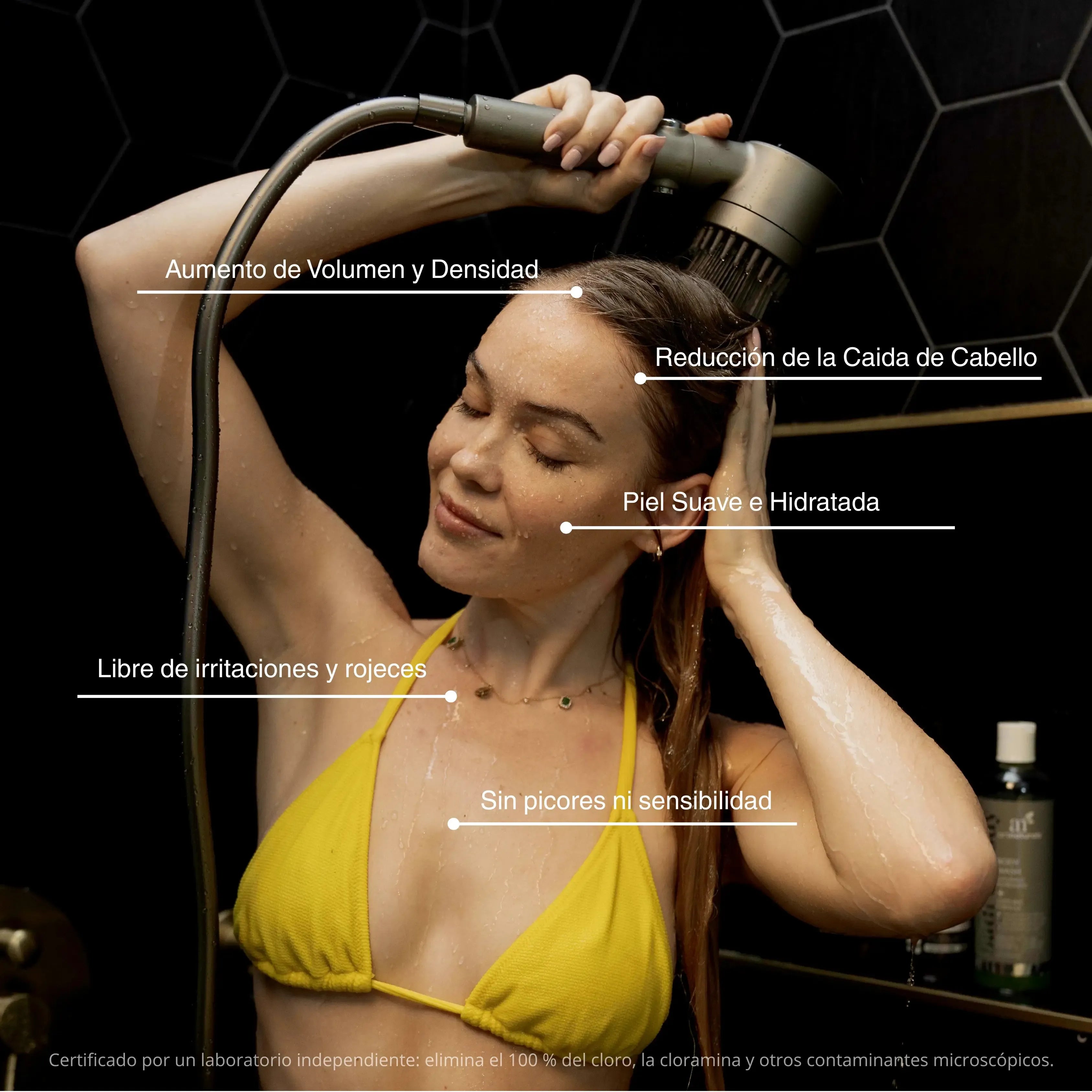 AquaPure™ Mango de ducha con filtro clínicamente probado