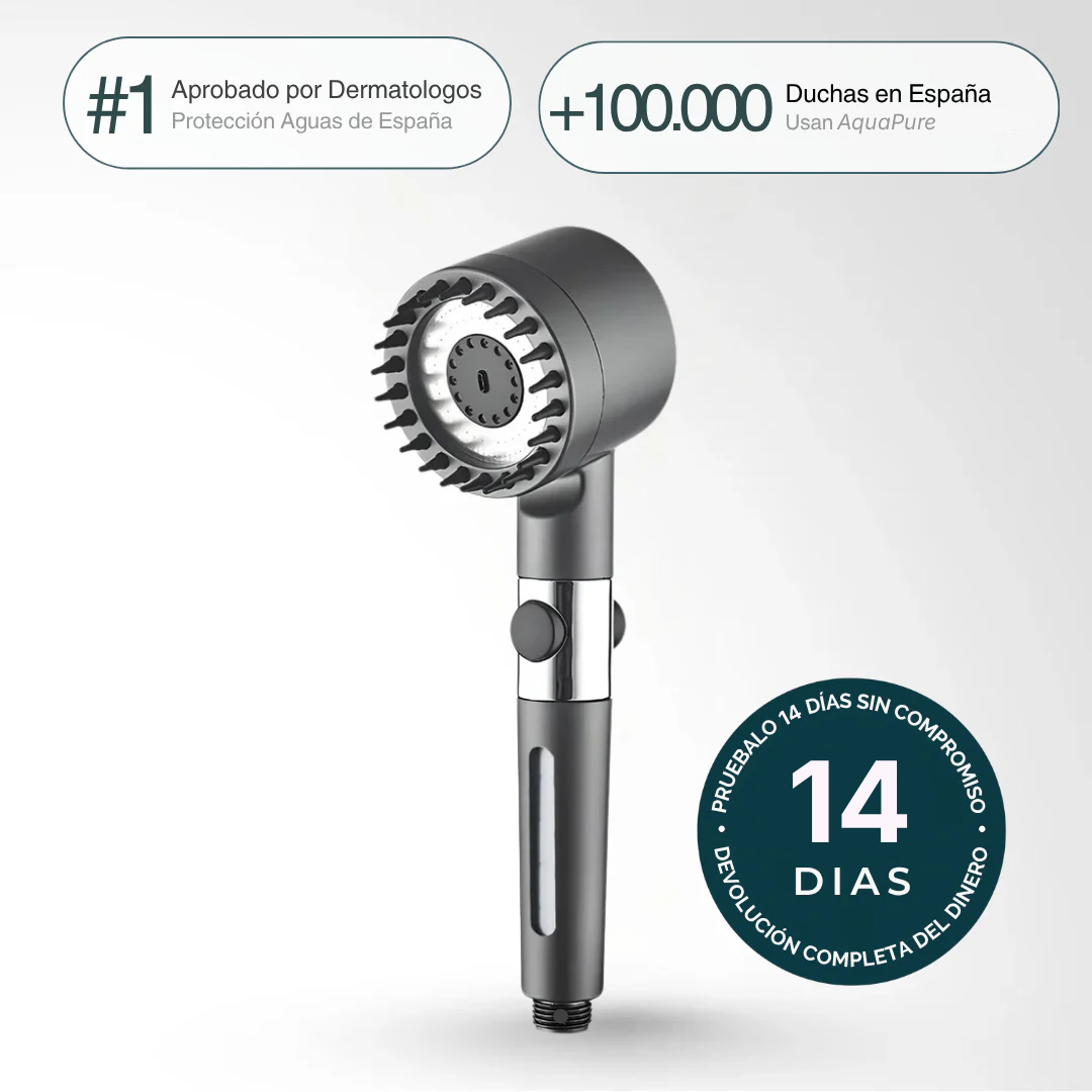 AquaPure™ Mango de ducha con filtro clínicamente probado